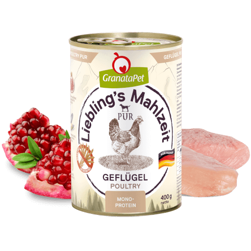 GranataPet Hund - Nassfutter Liebling´s Mahlzeit PUR Geflügel 400 g - Zutaten