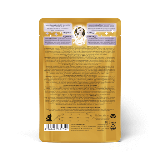 KITTY Cat - Nassfutter Paté Ente 85 g - Rückseite